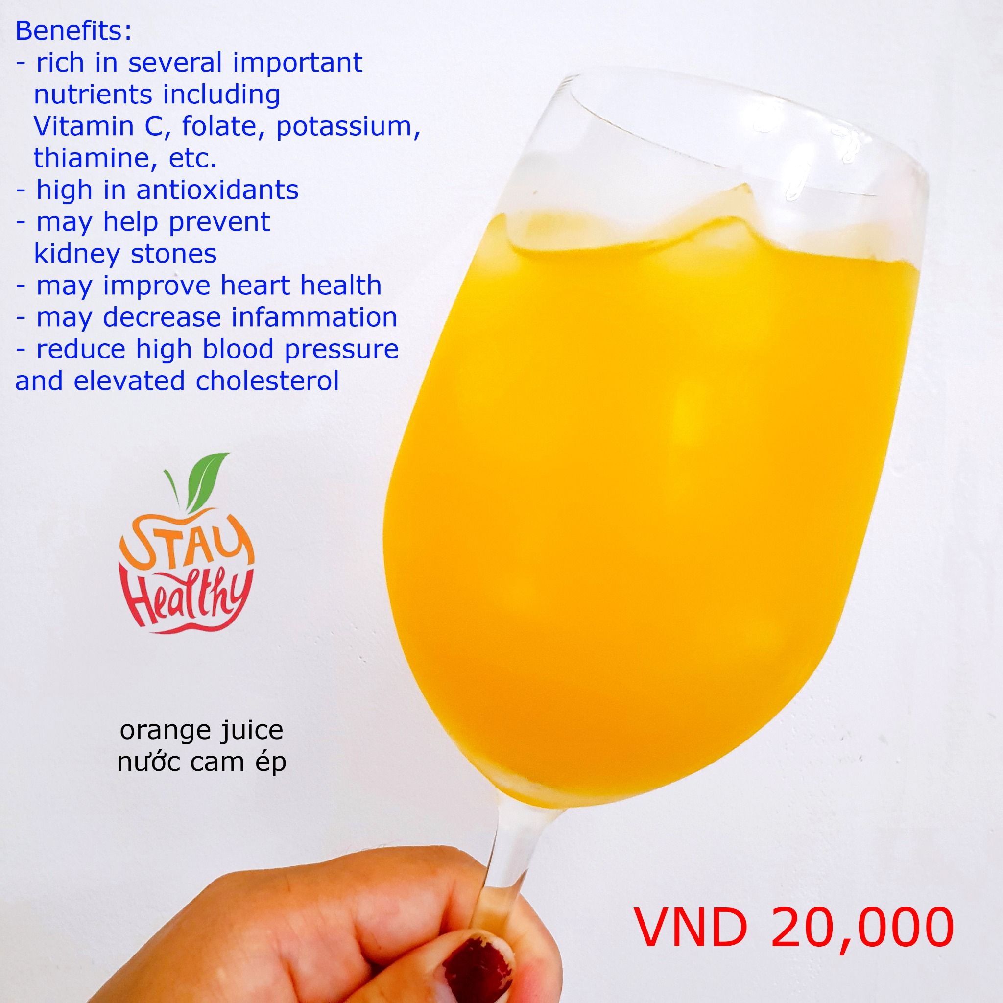  Orange juice (cup/glass) - Nước cam 