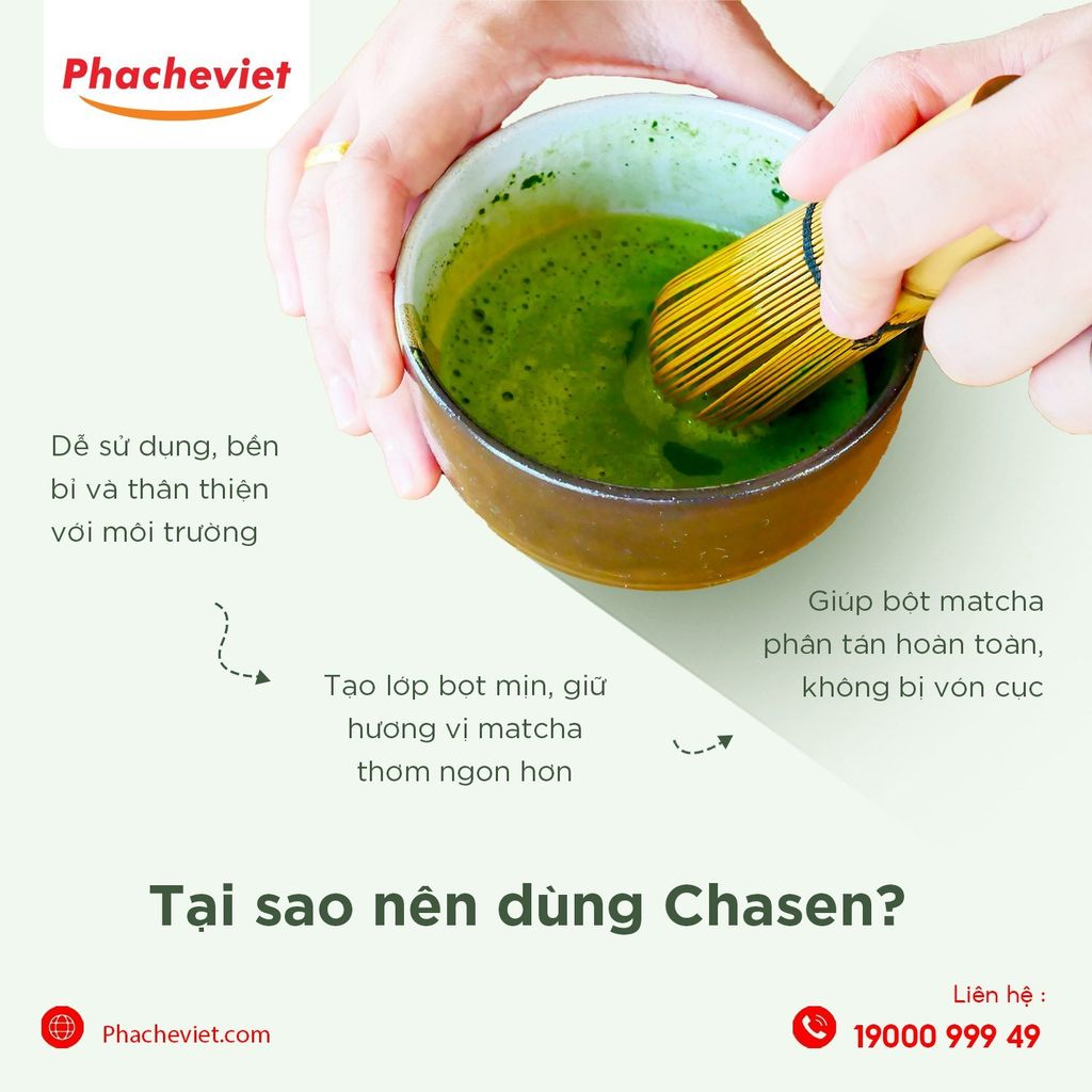 Chối Chasen Đánh Matcha