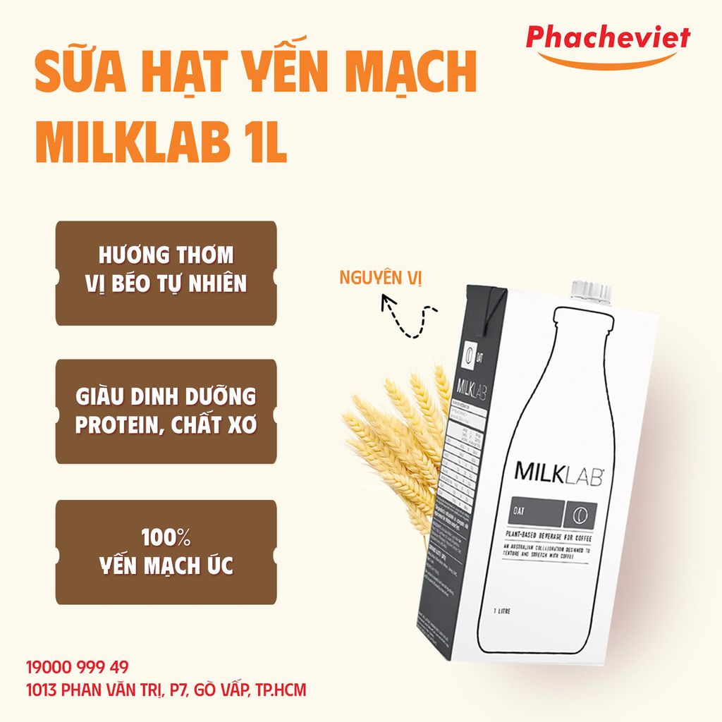Sữa Hạt Yến Mạch Milklab 1L