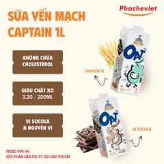 Sữa Yến Mạch Captain 1L