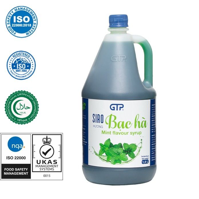 Syrup Bạc Hà GTP 1.9L