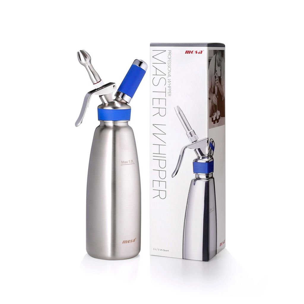 Bình Kem Mosa 1L Inox Đài Loan
