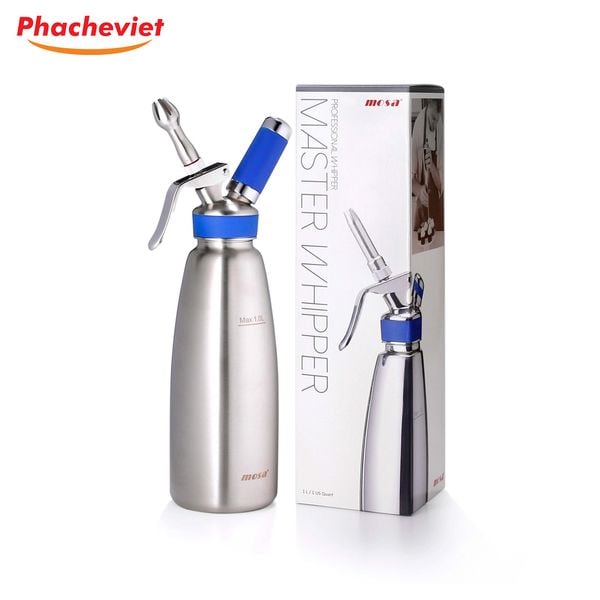 Bình Kem Mosa 1L Inox Đài Loan