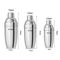Bình Shaker Inox 350ml - 550ml - 750ml