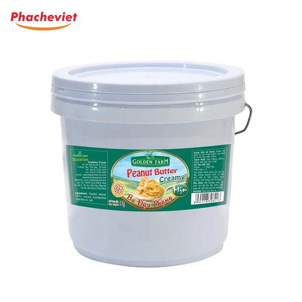 Bơ Đậu Phộng Mịn Golden Farm 5kg