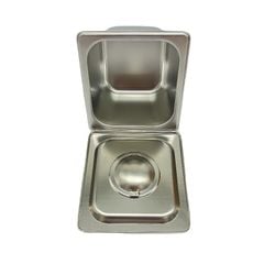 Bộ Khay Nắp Inox 1/6