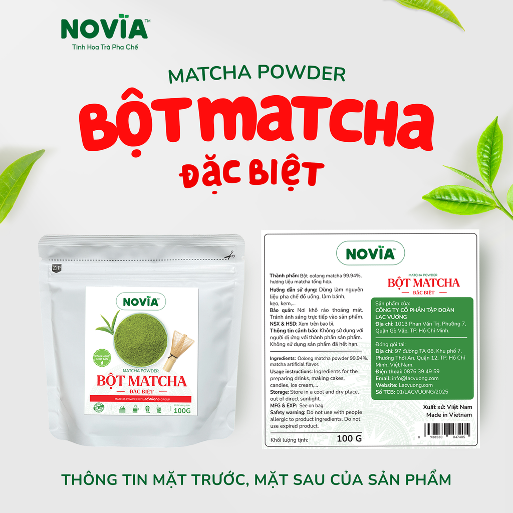 Bột Matcha Novia Đặc Biệt