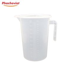Ca Đong Nhựa Việt Nam 5L Vạch Trắng Có Nắp