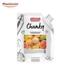 Mứt Chunky Bưởi Đỏ Yuzu Andros 1kg