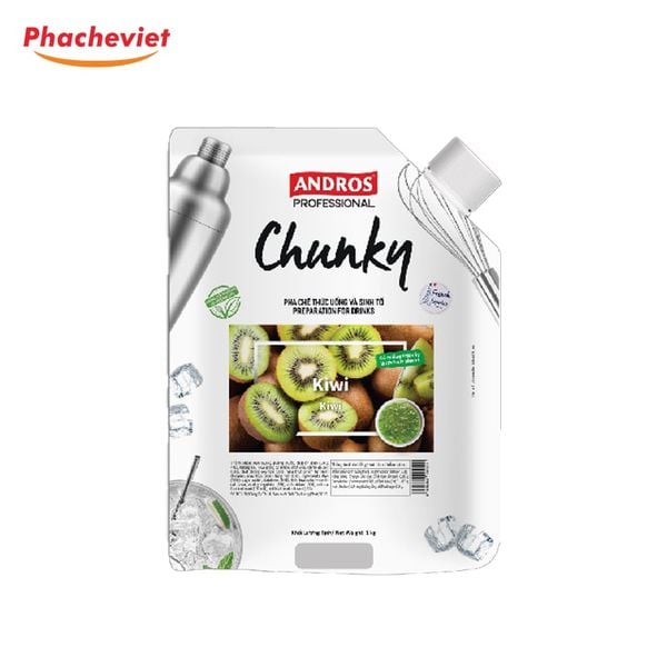 Mứt Chunky Kiwi Andros 1kg