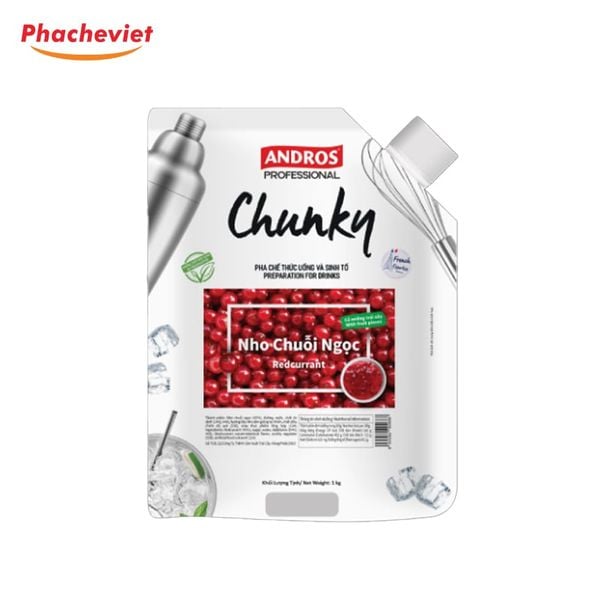 Mứt Chunky Nho Chuỗi Ngọc Andros 1kg
