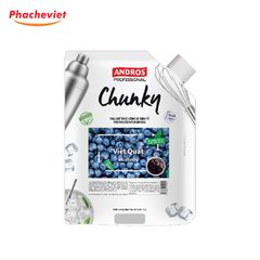 Mứt Chunky Việt Quất Andros 1kg