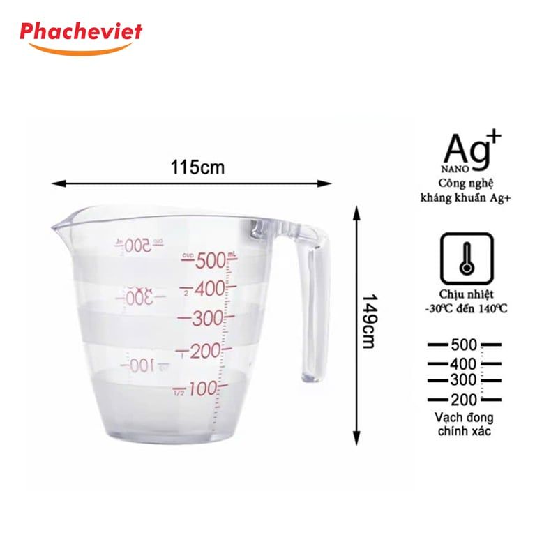 Ly Đong Định Lượng Chia Vạch Yoko INOCHI