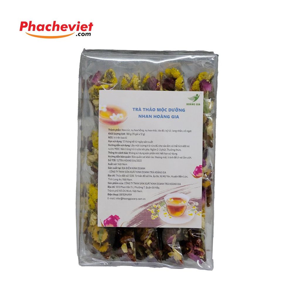 Trà thảo mộc dưỡng nhan Hoàng Gia 180 g