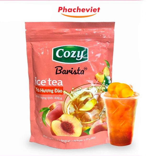 Trà Cozy Ice Tea Hương Đào Hòa Tan 400g