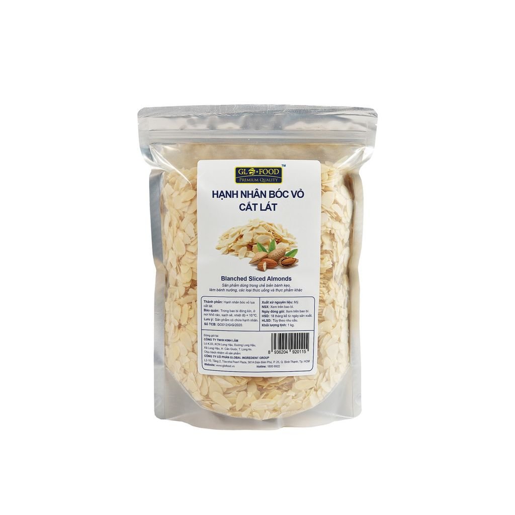 Hạnh Nhân Sắt Lát Glofood 1Kg