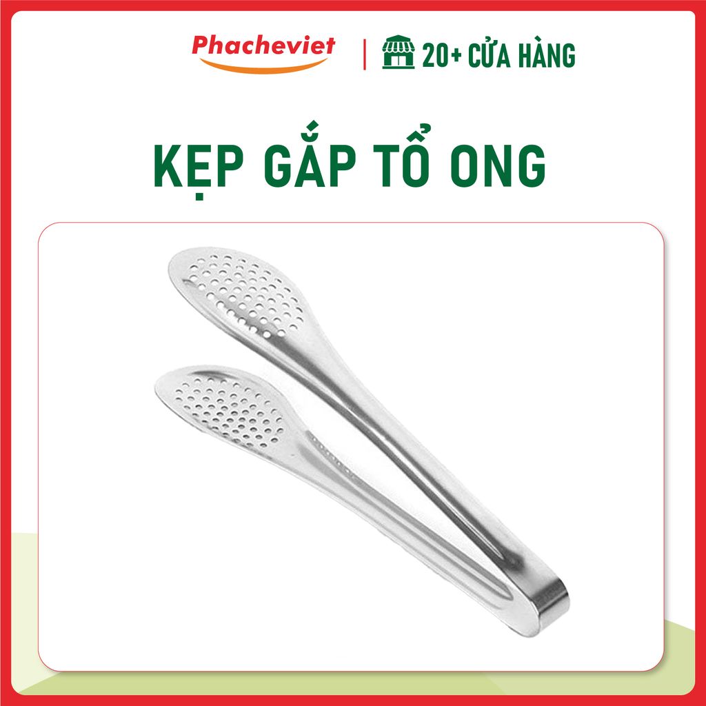 Kẹp Gắp Inox Tổ Ong 13 x3 cm