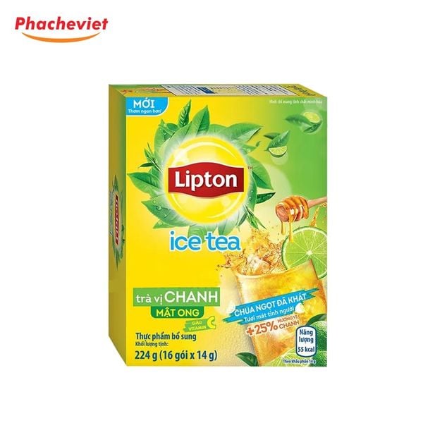 Lipton Chanh Hòa Tan 224g 16 Gói