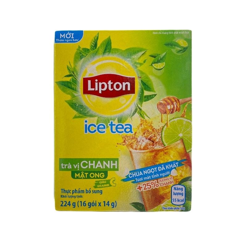 Lipton Chanh Hòa Tan 224g 16 Gói