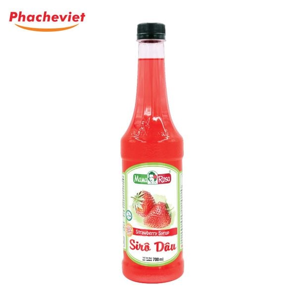 Sirô Mama Rosa 700ml Dâu