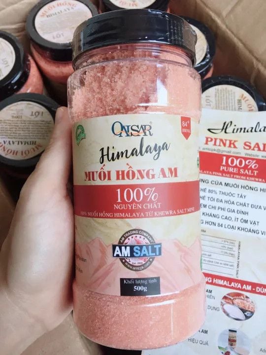 Muối Hồng Himalaya Am QAISAR Dạng Mịn