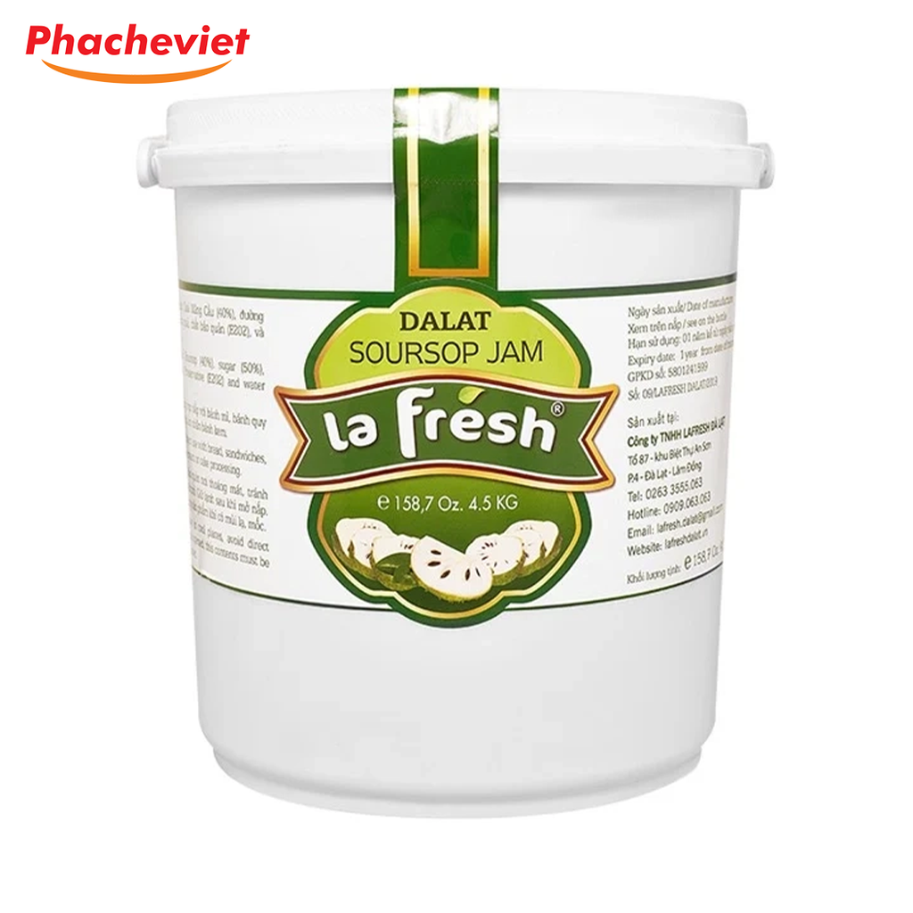 Mứt Lafresh Mãng Cầu 4,5kg
