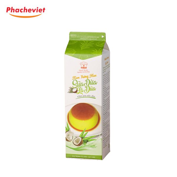 Kem Trứng Flan Sữa Dừa Lá Dứa Nhất Hương 1kg