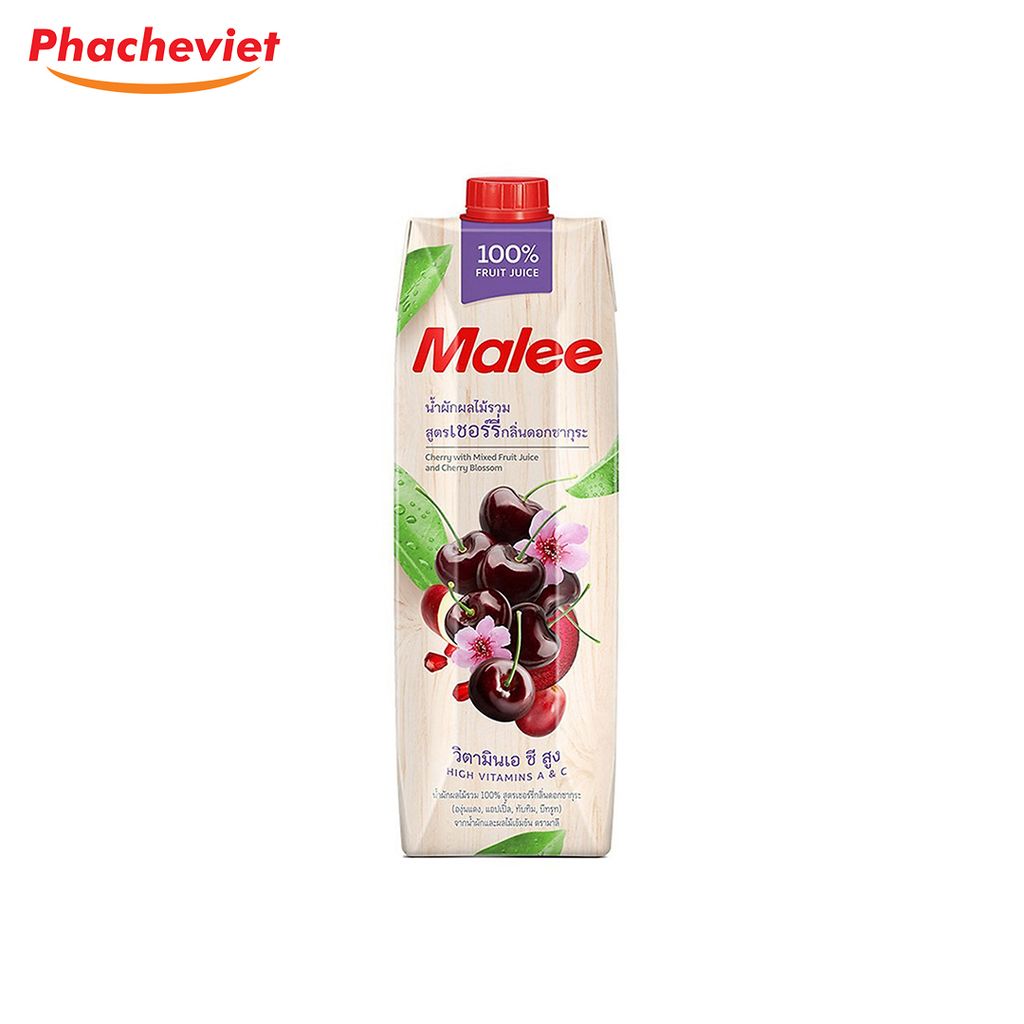 Nước Ép Cherry Và Hỗn Hợp Rau Quả Malee 1L