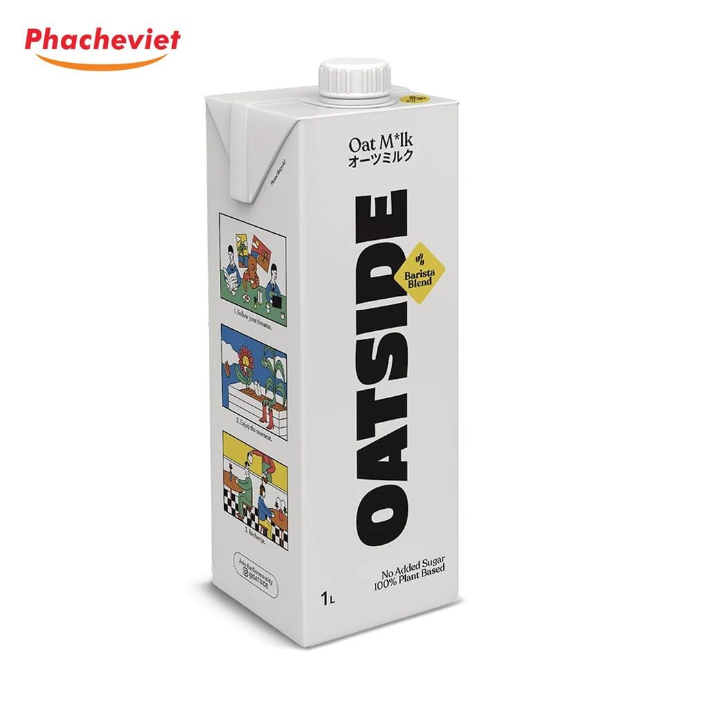 Sữa Yến Mạch Oatside Barista Blend 1L Hàng Thái Lan