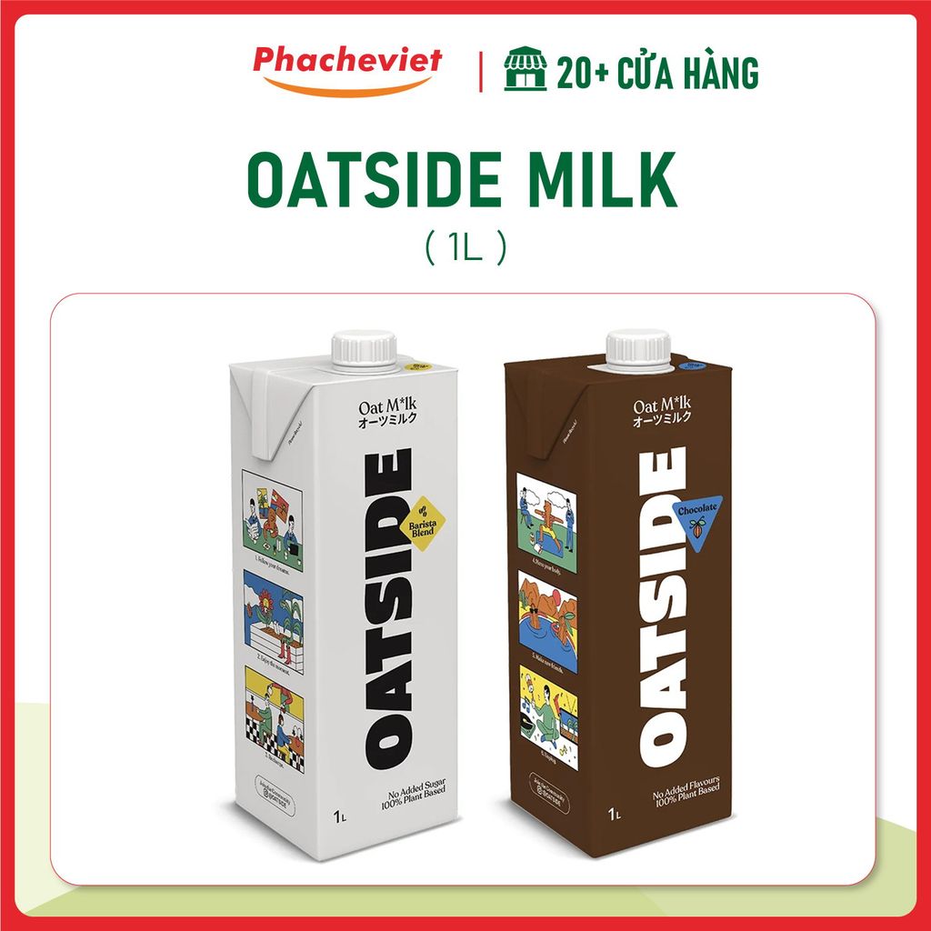 Sữa Yến Mạch Oatside Barista Blend 1L Hàng Thái Lan