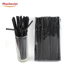 Ống Hút Đen Cong Phi 6 80 Cái