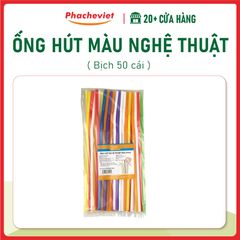 Ống Hút Màu Bịch 50 Cái