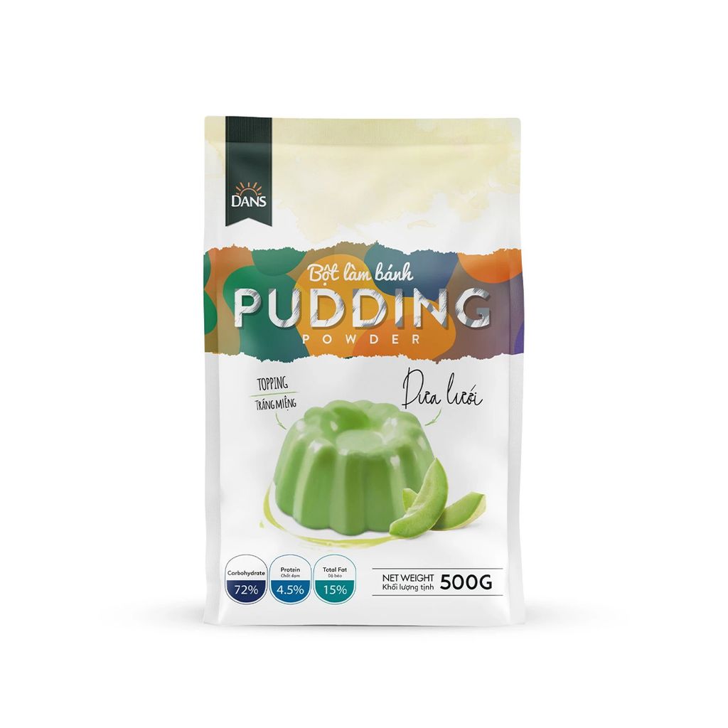 Bột Pudding Dans Dưa Lưới 500Gr