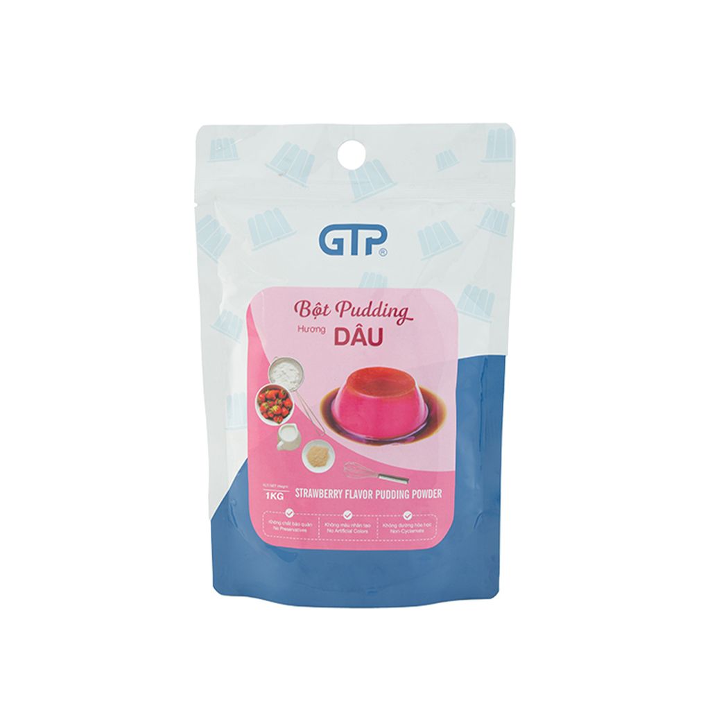 Bột Pudding Dâu GTP 1Kg