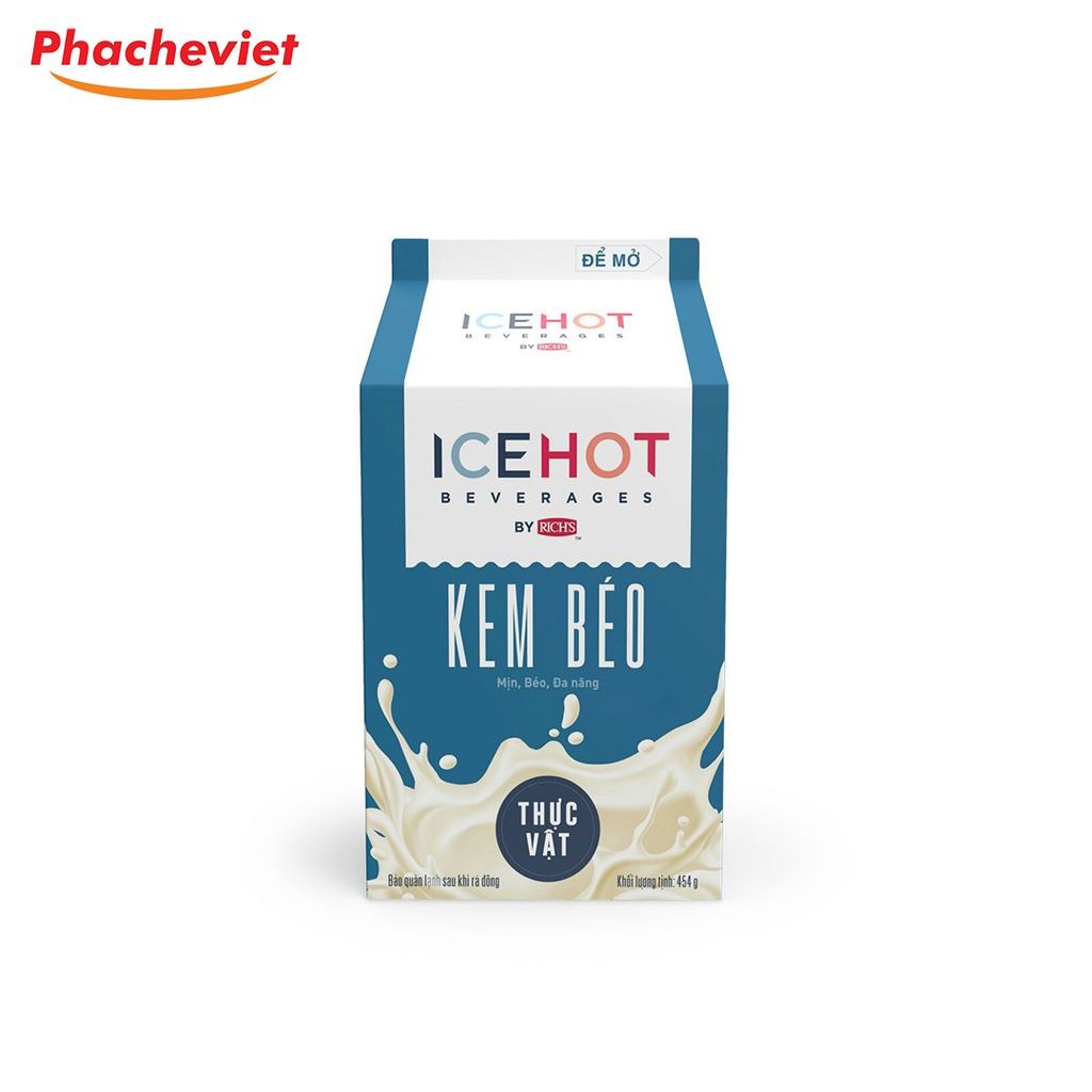 Kem Béo Thực Vật Rich’s Ice Hot 454g (Rich Lùn)