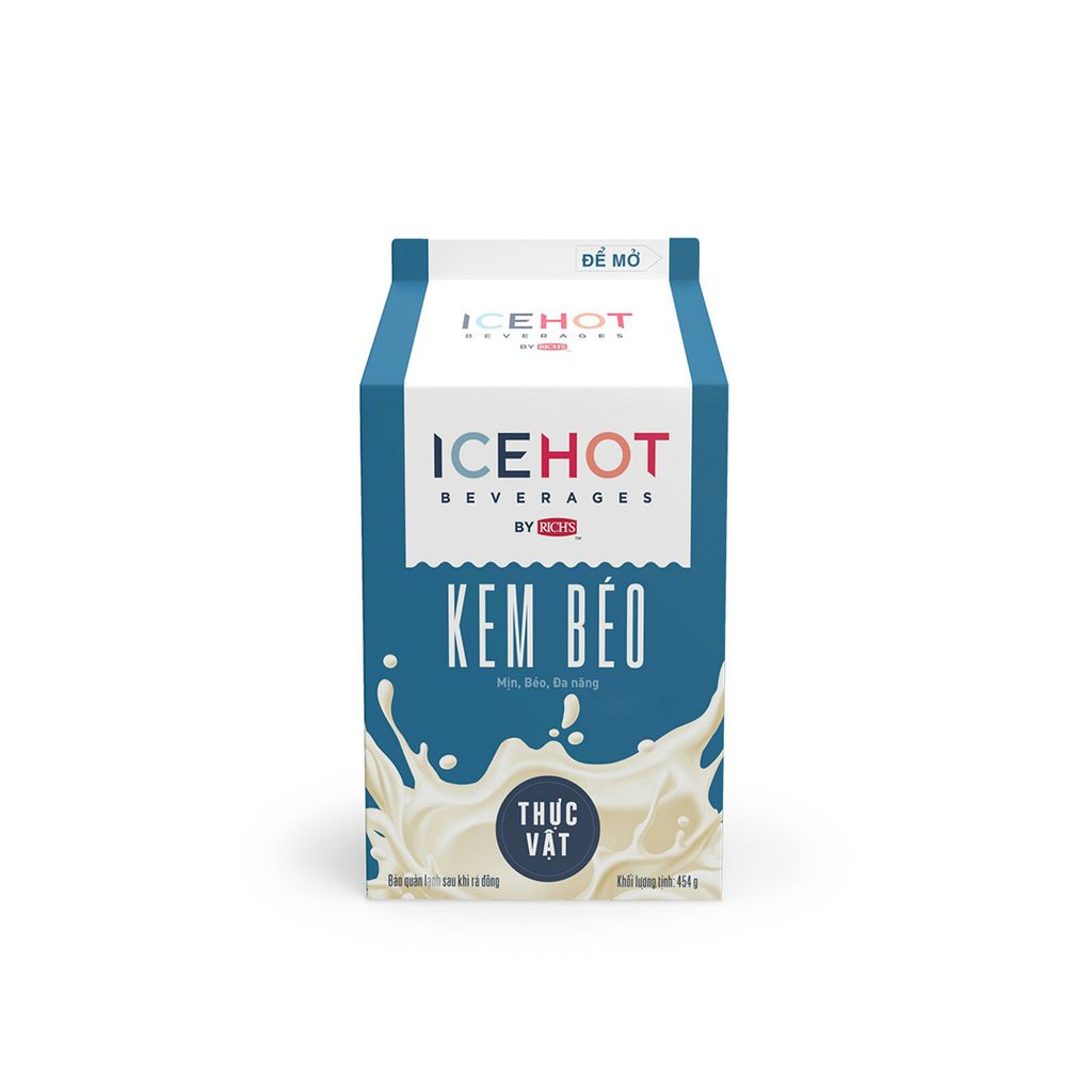 Kem Béo Thực Vật Rich’s Ice Hot 454g (Rich Lùn)