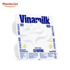 Sữa Chua Vinamilk Có Đường Lốc 4 Hộp