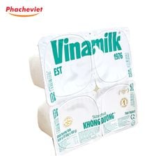 Sữa Chua Vinamilk Không Đường Lốc 4 Hộp