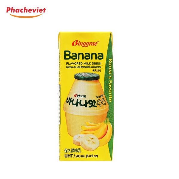 Sữa Chuối Binggrae Lốc 6 Hộp 200ml