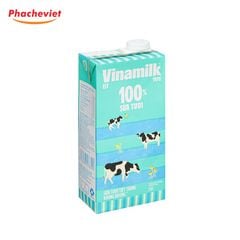 Sữa Tươi Tiệt Trùng Vinamilk 100% Không Đường 1L