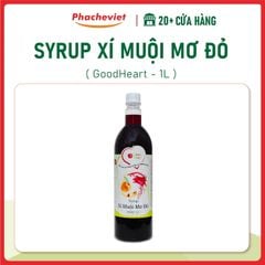 Syrup Goodheart Xí muội Mơ Đỏ 1L