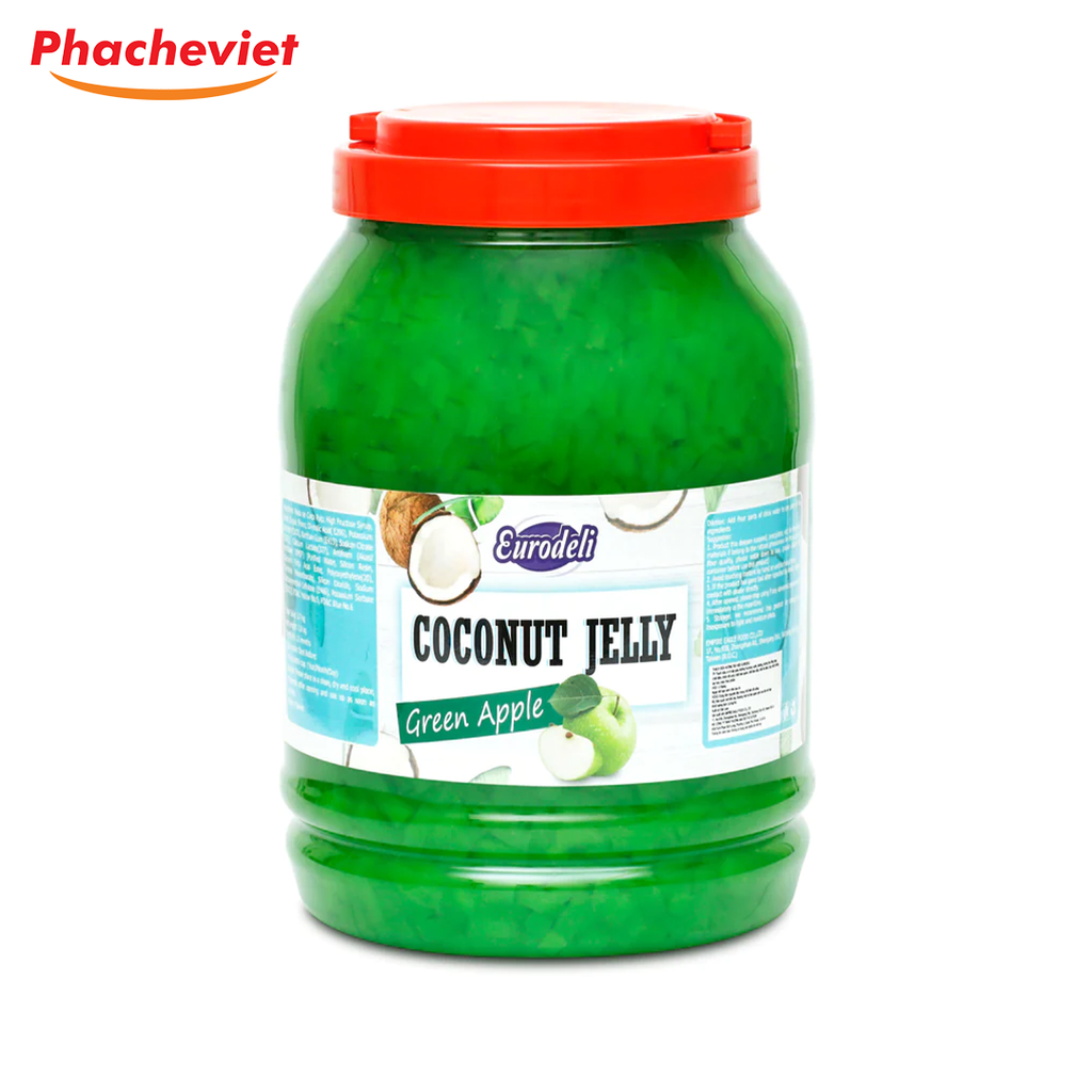 Thạch Dừa Eurodeli Vị Táo Xanh 4kg