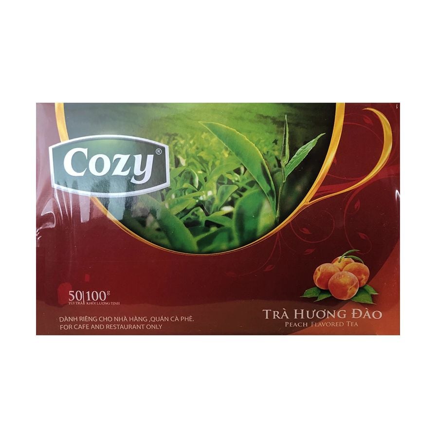 Trà Túi Lọc Cozy Hương Đào 50 gói 100g
