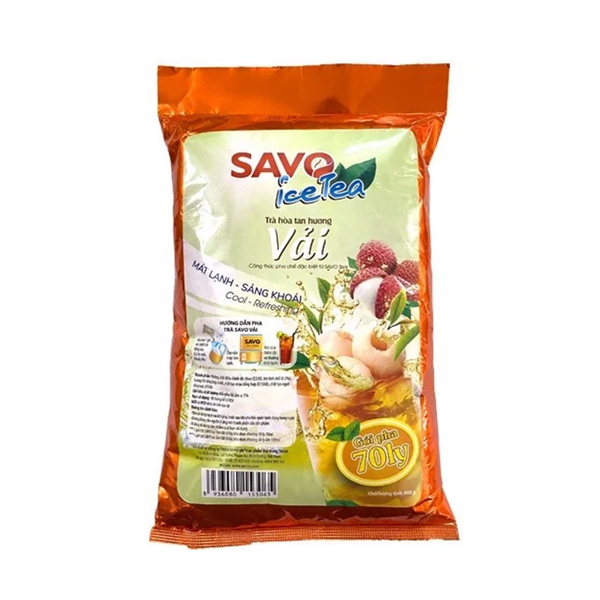Trà Savo Trà Ice Vải Hòa Tan 800g