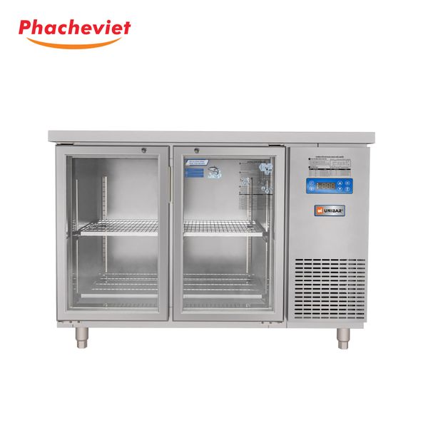 Tủ Bàn Mát Quạt Gió 2 Cánh Kính Unibar UB 2MK1275