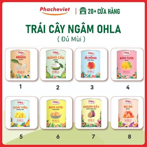 Trái Cây Ngâm Ohla 950g