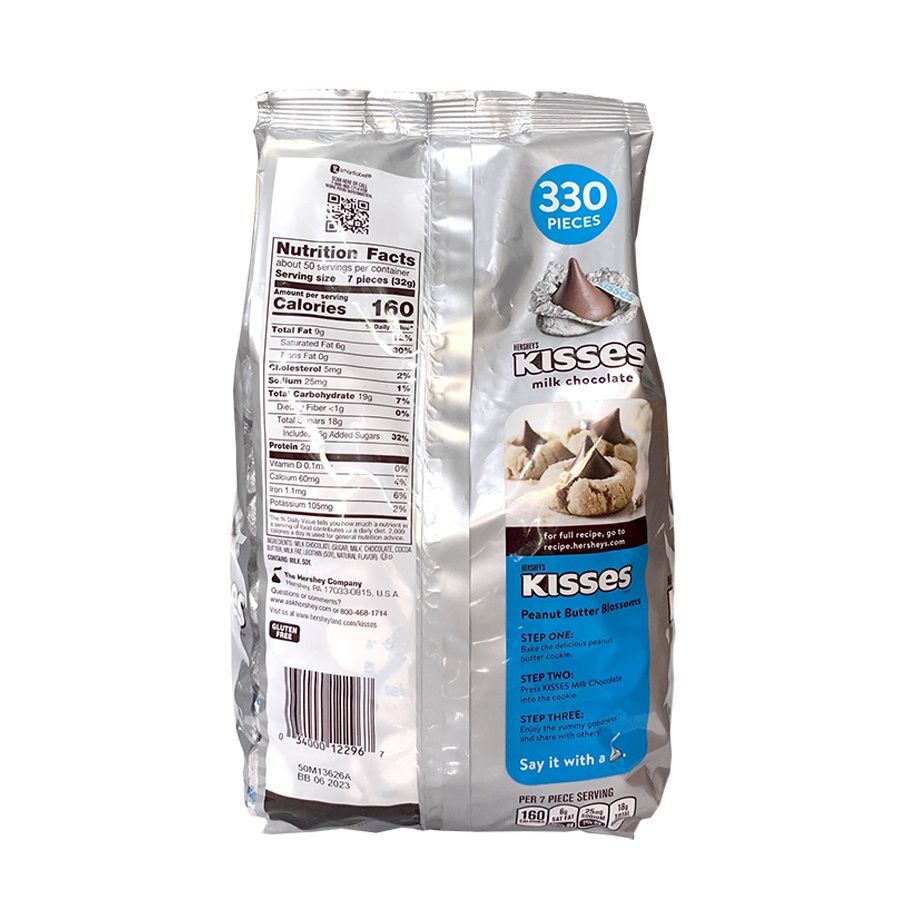  Kẹo socola sữa kisses Mỹ 1.58kg 
