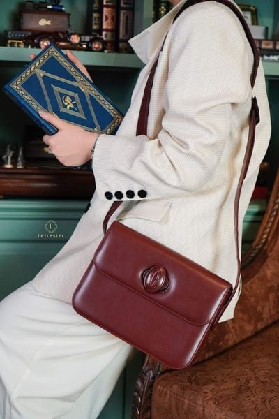  Cartier Turnlock Shoulder Bag Vintage 