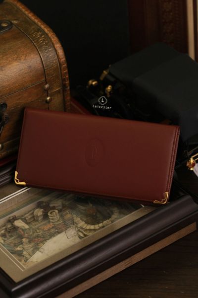  Cartier Leather Bifold Long Wallet 