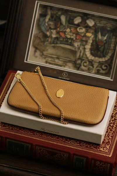  Cartier Must Line Pouch With Chain Mustard 